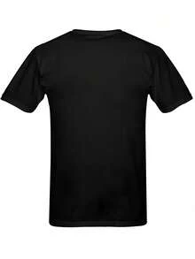 1 Piece Casual Fashion For Men And Women Boondocks Men's Summer Casual T-Shirt Comfortable - Breathable Soft, Slightly Stretchy Street Hip Hop Style T-Shirt 100% Cotton - 黑色 - 查看 3