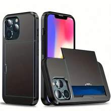 Ultra-Thin PC Phone Case With Wallet Slot And Card Holder, Compatible With IPhone 11 12 13 14 15 16 Pro/Pro Max/Plus Models