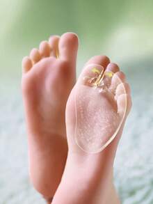 1 Pair Gel Insole Pads For Comfortable High Heel Sandals In Summer, Fit Smaller Shoe Size - Clear - View 3