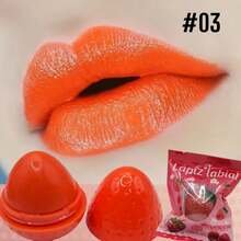 Paquete de Bálsamo Hidratante Labios De Fresa Caja 24 PCS Labiales Mágico - Rojo - Ver 4