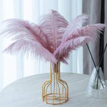 3pcs 30-35cm Vintage Style Artificial Feathers, Multi-Color Options, Faux Fur Decorative Feathers For Home, Wedding And Photo Shooting,Fall Decor,Autumn