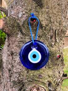 10/5/1 Stück Blau-Auge Muranoglas Anhänger, handgemachter blau-äugiger Talisman, türkischer Blaues-Auge Anhänger, blaues Glaswandbehang, Talisman für Zuhause, Tasche und Auto Dekoration Heim Dekoration, Zimmerdekoration, Wanddekoration, Hochzeitsdekoration, perfektes Geschenk für Schulzeit, Muttertag, Abschluss, Geburtstag, Hochzeit. Schuldekoration Schulüberraschung Studentenwohnheim Dekoration Schulanfang