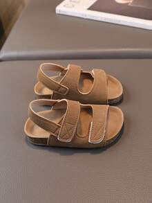 1 Pair Summer Kids Sandals, Toddler Boys Open Toe Beach Shoes, Non-Slip Soft Sole Girls Casual Stylish Shoes