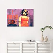 Framed Lesbian Wall Art, Lesbian Gifts For Girlfriend, Lesbian Fiction Book Cover, Vintage Movie Poster, Picture For Gay, LGBTQ, Queer Women, Chic Home Decor, Retro Artwork Print