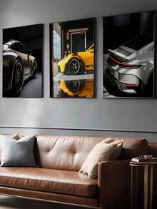 1 件 911 海报墙面艺术高级时尚房间装饰男士墙面艺术 GT 3 RS 印刷房间装饰墙面艺术汽车无框