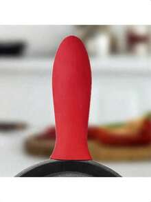 1pc Silicone Pot Handle Cover - Heat Resistant & Non-Slip, Fits Cast Iron Pots And Pans, Essential Kitchen Accessory, Perfect Holiday Gift, Kitchen Essential - Multicolor - View 12