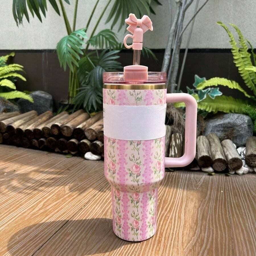 40oz H2.0 Tumbler 40oz/1.18L Vacuum Insulated Water Bottle With Lid & Straw | Double Walled Thermal Cup For Travel, Camping, Hiking | Leakproof Iced Coffee Mug