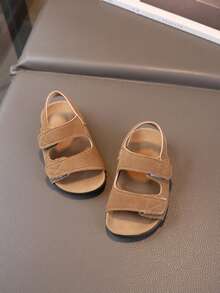 1 Pair Summer Kids Sandals, Toddler Boys Open Toe Beach Shoes, Non-Slip Soft Sole Girls Casual Stylish Shoes