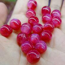 16mm 10pcs Glossy Cat Eye Resin Beads - Galaxy Mermaid Subtle Sparkle Resin Round Beads, Smooth Beads Suitable For DIY Jewelry Making - Unisex Accessories - Multicolor - View 6