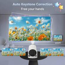 XBJ The Newly Upgraded Portable High-Definition Projector In 2025. This New Type Of Smart Projector Is Equipped With The Android 11.0 System, Has A Brightness Of 2000 ANSI Lumens, Supports WiFi6 And Dual-Band WiFi, Features A Projection Resolution Of 1280*720p, And Can Perform 4K Manual Correction. It Is The Preferred Device For Office Projections, Outdoor Camping, And Home Theaters.