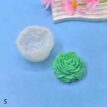 4 pezzi Mollette a forma di fiore di peonia, misure assortite