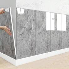 30 miếng dán tường họa tiết đá cẩm thạch giả tự dính, tấm ốp tường bằng nhựa vinyl, giấy dán tường có thể tháo rời và tái sử dụng cho nhà bếp, phòng ngủ, phòng khách, phòng tắm, trang trí nhà cửa - Nhiều màu - Xem 3