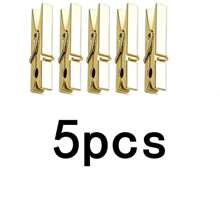 20 Pieces/50 Pieces/100 Pieces Golden Love Plastic Clothing Photos Paper Clips Mini Clothing Clips Postcards Home Wedding Valentine's Day Decorations