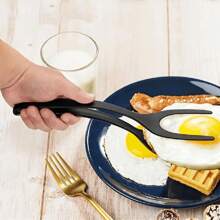 1pc 2-In-1 Steak Spatula & Egg Spatula + Multifunctional Kitchen Shovel + Pancake Flipper + Heat Resistant PP Egg Flip Spatula, Kitchen Essential