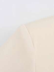 Relaxed Fit Solid Color Blazer, Suitable For Spring, Autumn And Summer