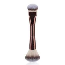 Dual-Ended Foundation & Blush Brush - Soft Bristle, Fragrance-Free, Metal Handle, For All Skin Types - Perfect For Flawless Application Of Liquid, Cream, And Powder Makeup,Foundation Brush,Concealer Brush,Blush Brush,Contour Brush,Blush Brush,Bronzer Brush,Powder Brush,Foundation Brush,Blush Brush,Giveaways - Mocha Brown - View 13