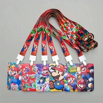 Super Mario Set de 4 pulseras de silicona con diseño de Super Mario, pulseras deportivas de dibujos animados a la moda, adecuadas como regalos de fiesta y cumpleaños, decoraciones y pulseras para diferentes ocasiones