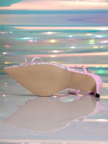 Modieuze elegante pumps met hoge hak en paillettenborduursel voor dames