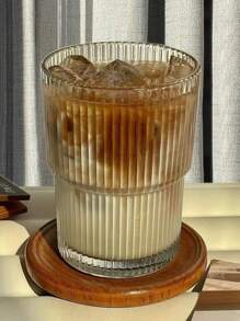 1, Transparent Bamboo Cup, With Lid, New Glass Cup, Suitable For Coffee Cups In The Company, Bedroom, Living Room, Only With A Good Cup Can You Have A Good Mood To Drink Water Back To School