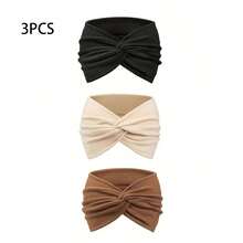 1 件女士运动头带，波西米亚风格头巾，复古扭曲头带，适合瑜伽跑步运动骑行旅行，多种颜色 - 彩色 - 查看 29