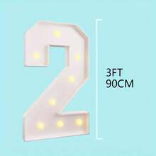 Bảng số LED khổng lồ 3ft có đèn số 0-9 - Bảng xốp ánh sáng trắng mát và ấm, thích hợp cho tiệc tùng, sinh nhật, đám cưới, kỷ niệm - Dùng pin (AA), tự lắp ráp, thích hợp cho đám cưới, lễ rửa tội, sinh nhật, lễ kỷ niệm, lễ tốt nghiệp (Không bao gồm pin) - Nhiều màu - Xem 16