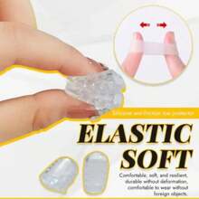 10 PIEZAS Tapas de silicona para los dedos de los pies, protector anti-fricción transpirable que previene ampollas y separa los dedos de los pies