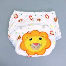 4 piezas de pantalones de entrenamiento reutilizables para niños pequeños, con diseños bordados lindos, transpirables y resistentes al agua, aptos para uso en exteriores