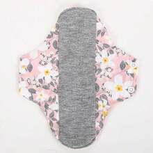 4件/可重复使用月经吸水女用卫生老年防尿漏可洗内裤布垫（纽扣款式有两种，塑料和不锈钢，随机发货。）