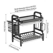 1 件厨房收纳架、台面碗碟沥水架、餐具架 - 彩色 - 查看 3