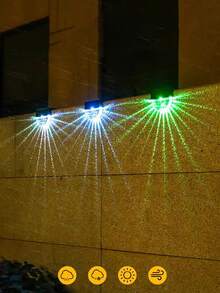 1/2/4/6pcs Outdoor Solar Platform Lights, 7-Color Changing Solar Step Lights, Waterproof Fence Lights Suitable For Yard, Stair, Porch, Pathway, Driveway, Garden Decor, Warm White & Colorful LED Lights - Multicolor - View 4