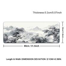 Big Art Mousepad White Black Desk Protector Pad On The Table Pads Computer Mat Xxl Mouse Pad Extended Pad Deskmat Office Carpet