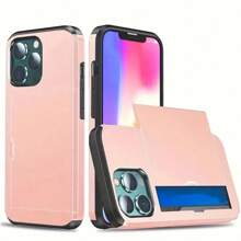 Ultra-Thin PC Phone Case With Wallet Slot And Card Holder, Compatible With IPhone 11 12 13 14 15 16 Pro/Pro Max/Plus Models