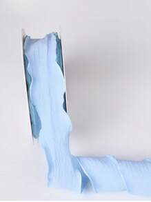 1 Roll /10 Yards 0.98in Bubble Pleated Ribbon, Handmade Edge Ribbon, Fresh Flower Bouquet Ribbon, Decorative Gift Box Ribbon, Diy Wrapped Fishtail Ribbon, Gift Wrap, Decoration