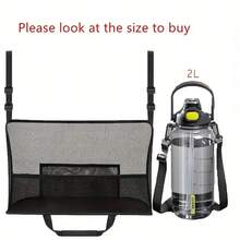 1pc Car Seat Back Storage Bag, Multipurpose Organizer Net Pocket Auto Accessories Summer Storage Organizer Gift - Web Label Plus Bag Black - View 2