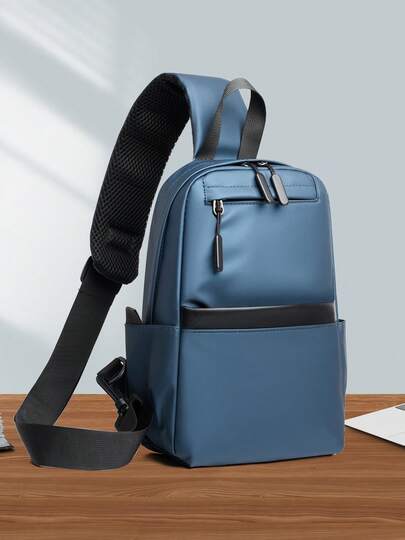 男士商务胸包，高端休闲斜挎包，品牌轻便户外运动单肩包