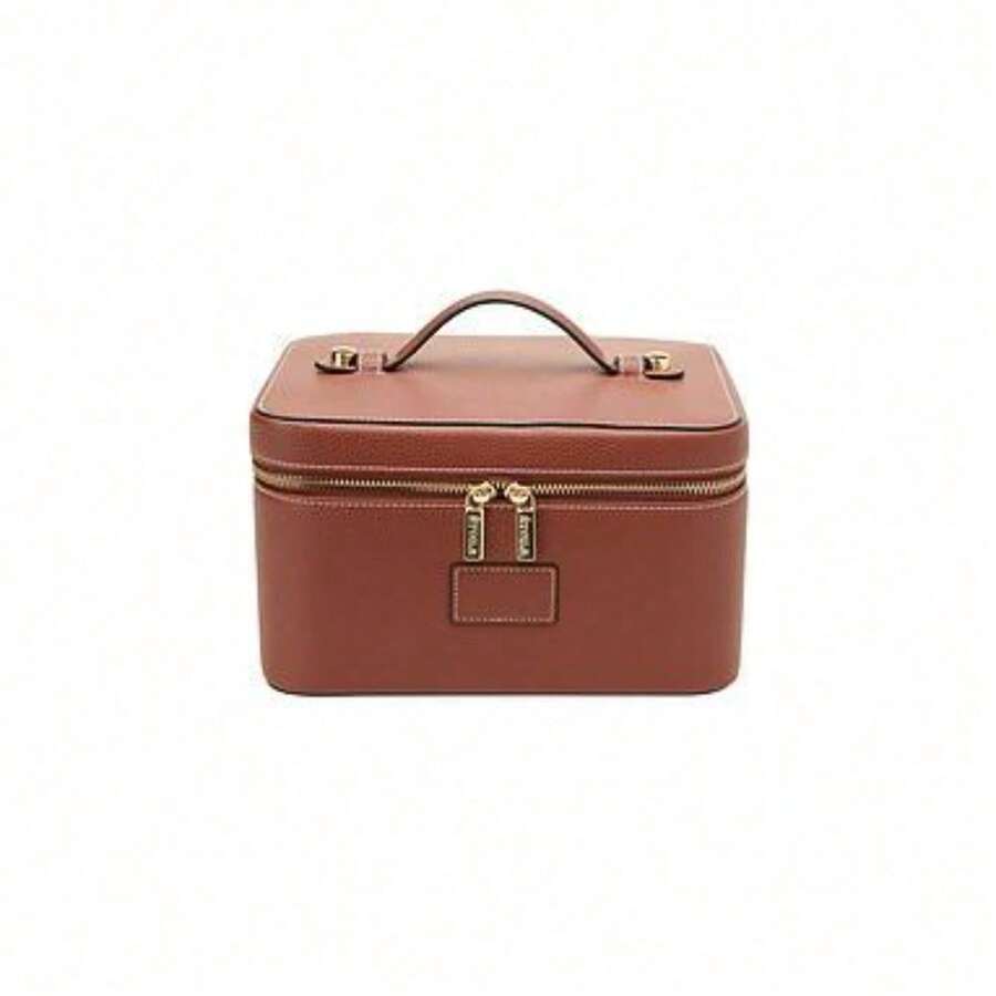Vanity Case In Ginger Brown - Ginger Brown - View 1