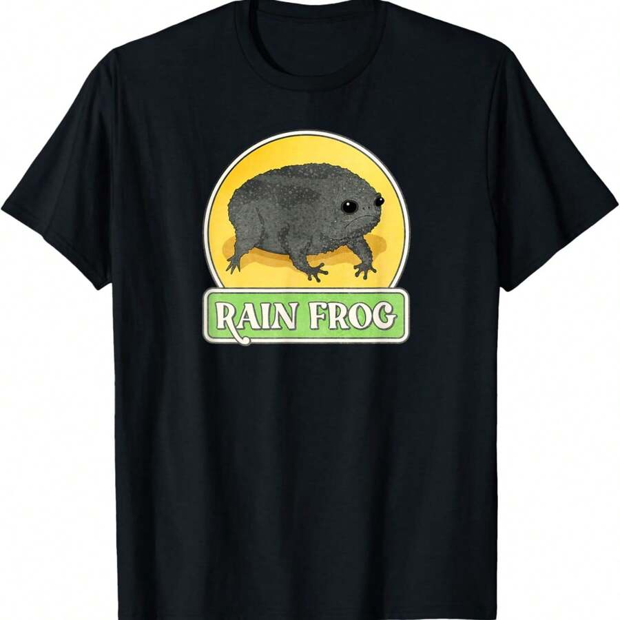 Rain Frog Breviceps Fuscus Black Desert Funny Cute Rainfrog T-Shirt - Black - View 1