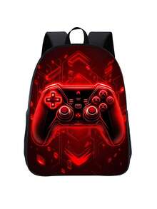 Game Pattern Backpack For Girls Boys, 16 Inch Kids Game Bookbag With Adjustable Straps, Lightweight, Durable, School Bag With Large Capacity - Backpack - View 16