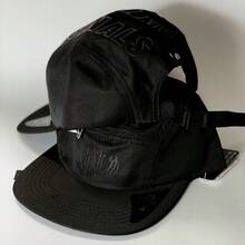 Anth Co Original 5 Panel Skater Streetwear Cap - Quality Cap - Cap For Men - Original Men's Cap - Curved Brim Cap - Baseball Cap - StreetWear Cap - Five Panel Cap - 全黑+ONE - 查看 5