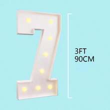 Bảng số LED khổng lồ 3ft có đèn số 0-9 - Bảng xốp ánh sáng trắng mát và ấm, thích hợp cho tiệc tùng, sinh nhật, đám cưới, kỷ niệm - Dùng pin (AA), tự lắp ráp, thích hợp cho đám cưới, lễ rửa tội, sinh nhật, lễ kỷ niệm, lễ tốt nghiệp (Không bao gồm pin) - Nhiều màu - Xem 15