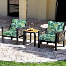 2/4/6 件弹力露台坐垫套，适合户外沙发套、可洗露台家具椅套 - 綠色 - 查看 8