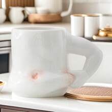 Personalisierte Tasse, Milchtasse, Keramik Wassertasse, Kaffeetasse mit muskulösem Mann, der sich in den Bauch greift, Lustiges Geschenk