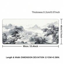 Big Art Mousepad White Black Desk Protector Pad On The Table Pads Computer Mat Xxl Mouse Pad Extended Pad Deskmat Office Carpet