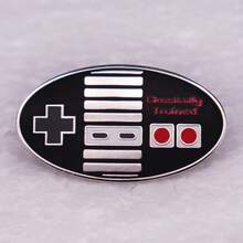 Electronic Game Enthusiast Badge Pin Backpack Accessory Gift - Silver - View 5