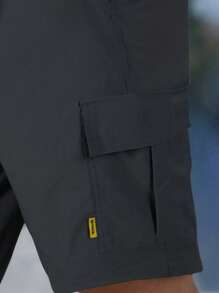 Pantalon cargo multi-poches pour hommes 2025, Short cargo de couleur unie multi-poches à la mode