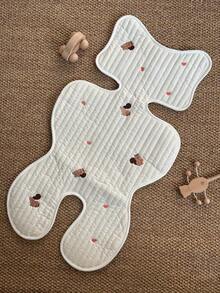 Bantal Kursi Kereta Bayi Gaya Korea Ins, Versi Tipis, Bordir, Menyerap Air & Bernapas, Cocok Untuk Semua Musim Semi/Panas/Gugur/Dingin - MultiWarna - View 19