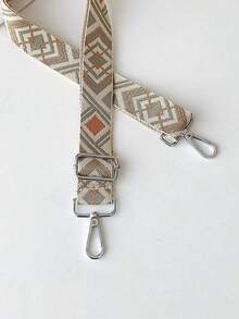 1PC Bohemian Style Contrasting Diamond Patterned Printed Shoulder Strap, Universal Bag Shoulder Strap - Multicolor - View 10