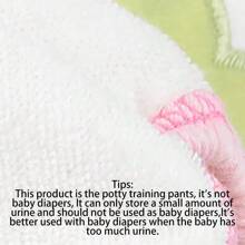 4 piezas de pantalones de entrenamiento reutilizables para niños pequeños, con diseños bordados lindos, transpirables y resistentes al agua, aptos para uso en exteriores