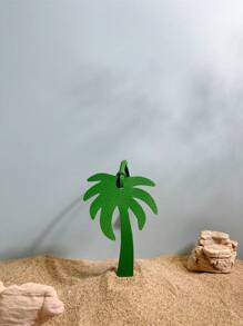 1 bucată de culoare solidă PU Minimalist Drăguț Interesant Plant Palmier Breloc mașină Pandantiv, potrivit pentru cupluri, studenți, bărbați și femei, ideal pentru geantă de umăr, geantă de mână, rucsac, vacanță, călătorie, cadou pentru iubită, mamă