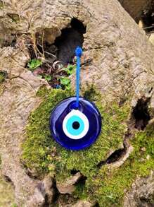 10/5/1 Stück Blau-Auge Muranoglas Anhänger, handgemachter blau-äugiger Talisman, türkischer Blaues-Auge Anhänger, blaues Glaswandbehang, Talisman für Zuhause, Tasche und Auto Dekoration Heim Dekoration, Zimmerdekoration, Wanddekoration, Hochzeitsdekoration, perfektes Geschenk für Schulzeit, Muttertag, Abschluss, Geburtstag, Hochzeit. Schuldekoration Schulüberraschung Studentenwohnheim Dekoration Schulanfang